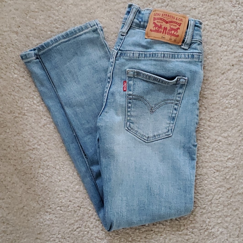 Levi's 512 Slim taper medium wash boys 8 regular